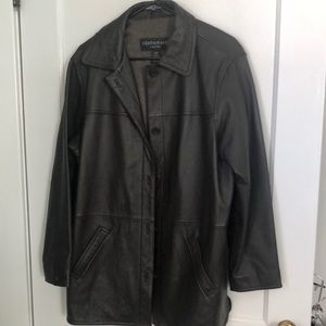 Centigrade leather coat
